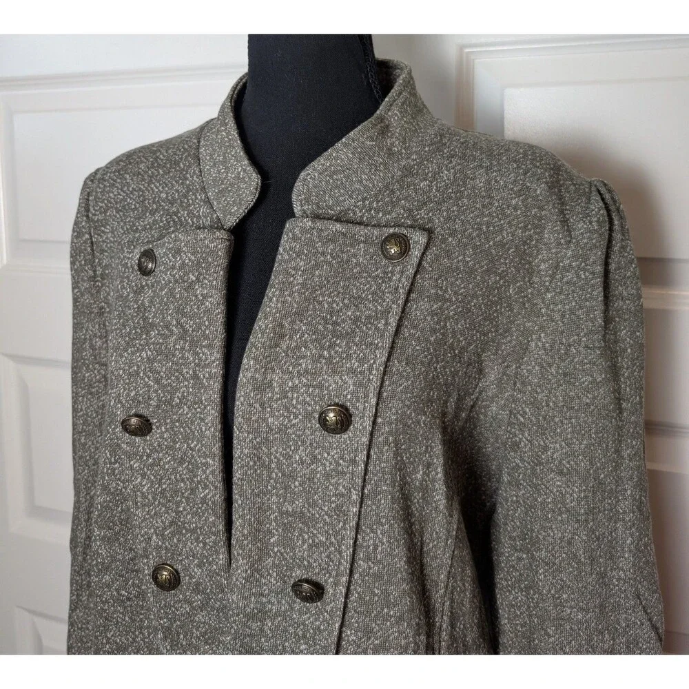 NWOT Tommy Hilfiger Size XXL Military Band Style Jacket Open Front Metal Buttons